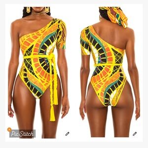 B Fyne Heba One Shoulder Swimsuit